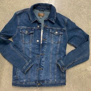 ASOS Embroidered Tiger Head Jacket Blue Denim Jacket Size M